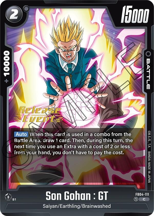 Son Gohan : GT FB04-111 card from Ultra Limit Release Event Cards