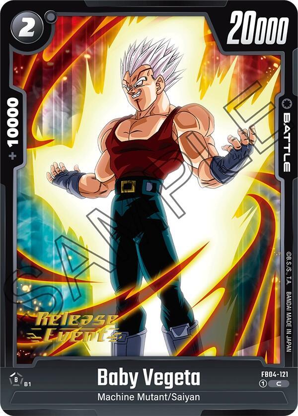Baby Vegeta FB04-121 card from Ultra Limit Release Event Cards