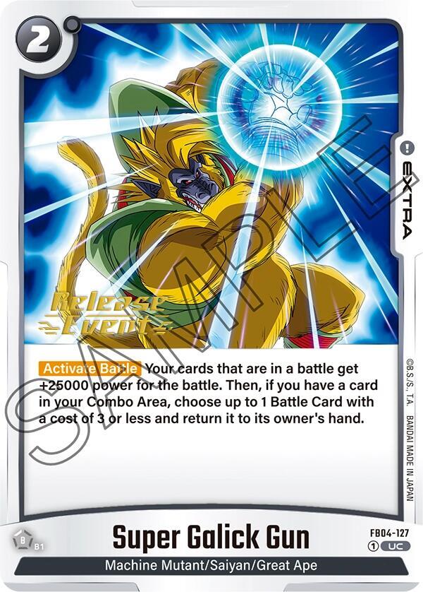 Super Galick Gun FB04-127 card from Ultra Limit Release Event Cards