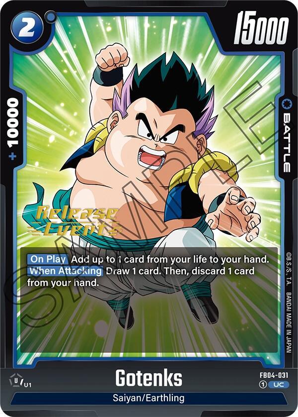 Gotenks FB04-031 card from Ultra Limit Release Event Cards