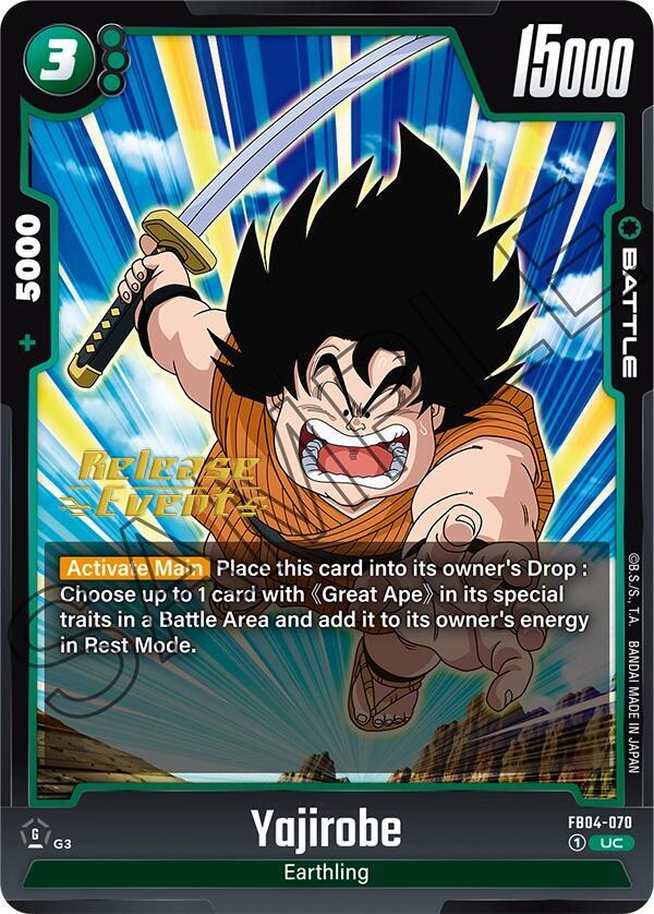 Yajirobe FB04-070 card from Ultra Limit Release Event Cards