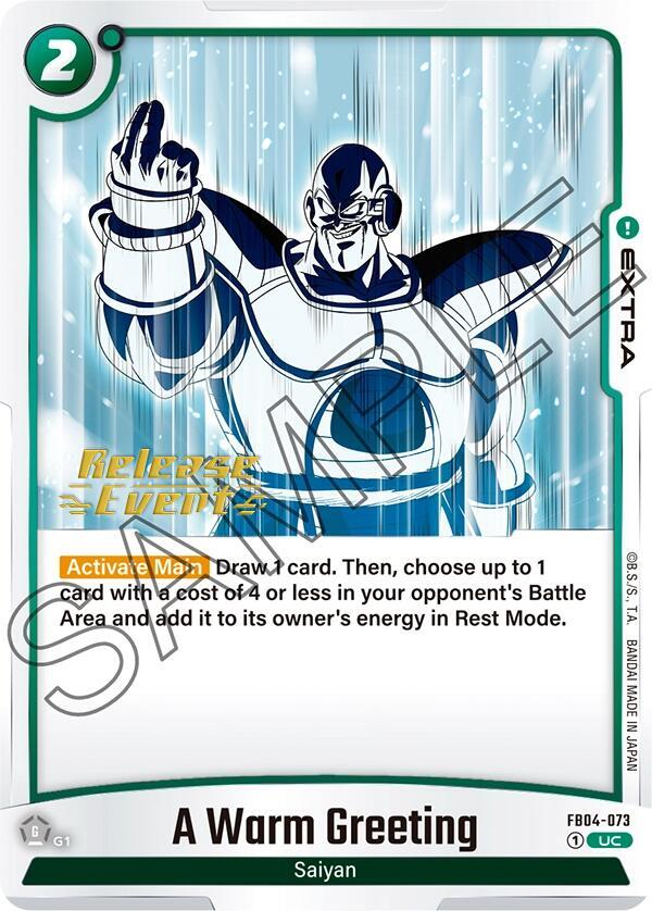 A Warm Greeting FB04-073 card from Ultra Limit Release Event Cards