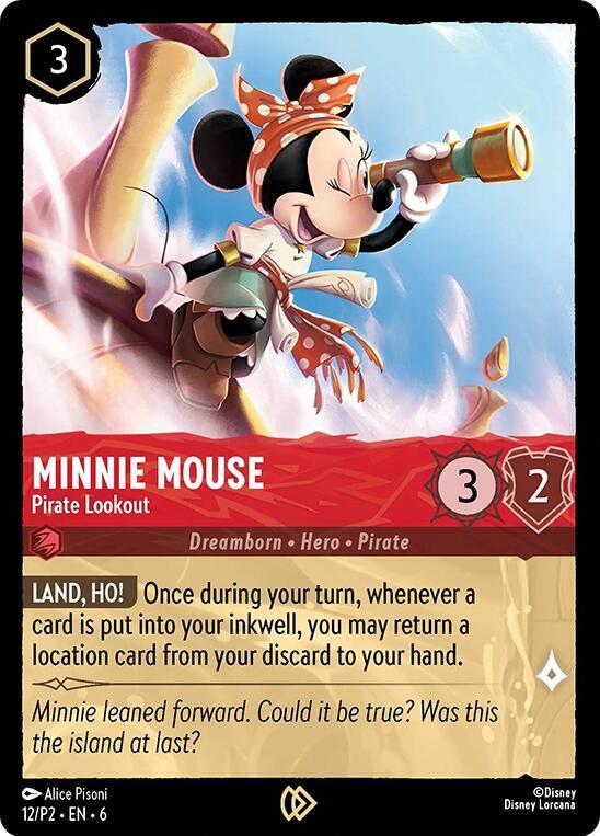 Minnie Mouse - Pirate Lookout 12 card from Disney Lorcana Promo Cards