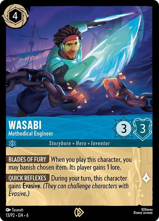 Wasabi - Methodical Engineer 13 card from Disney Lorcana Promo Cards