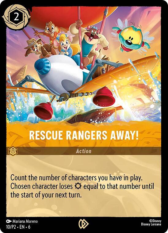Rescue Rangers Away! 10 card from Disney Lorcana Promo Cards