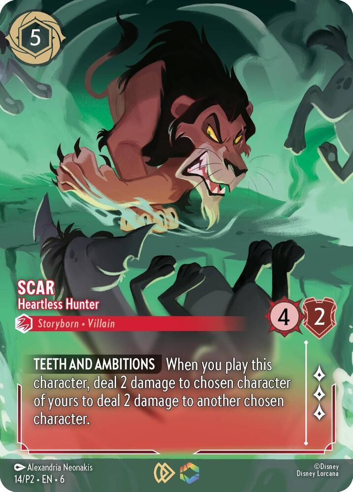 Scar - Heartless Hunter (Store Championship) 14 card from Disney Lorcana Promo Cards