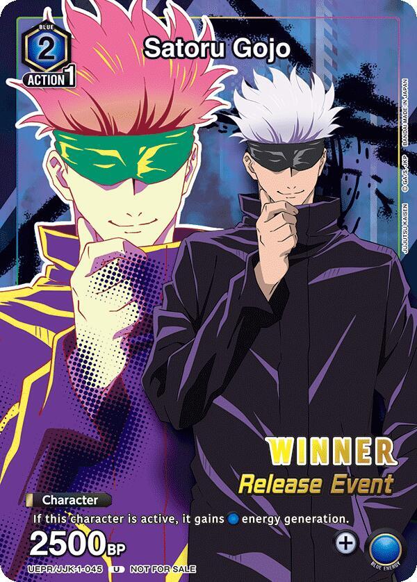 Satoru Gojo (Release Event Winner) UEPR/JJK-1-045 card from UE03BT: Jujutsu Kaisen Release Event Cards