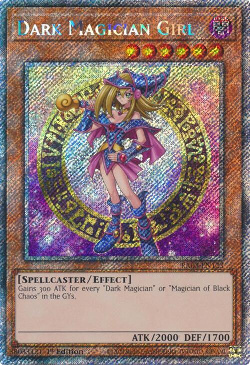 Dark Magician Girl (Platinum Secret Rare) (B) RA03-EN123 card from Quarter Century Bonanza