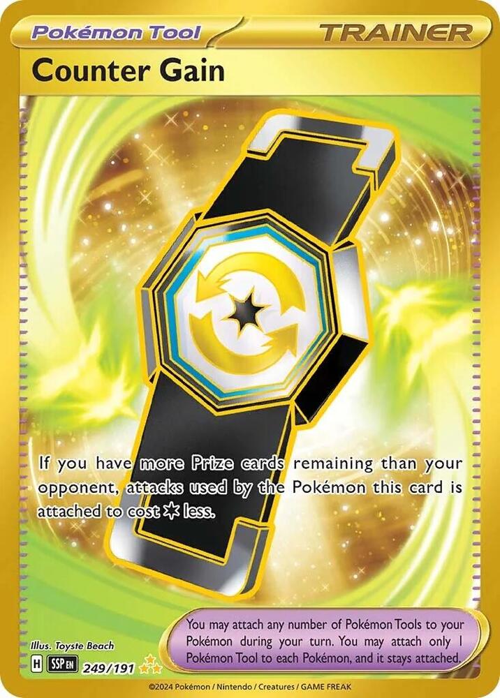 Counter Gain 249/191 card from SV08: Surging Sparks