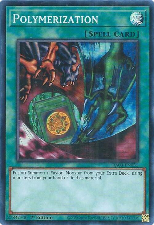 Polymerization (A) (Alternate Art) RA03-EN051 card from Quarter Century Bonanza