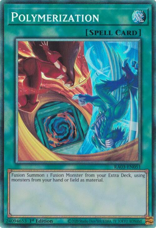 Polymerization (B) (HERO Art) (PCR) RA03-EN051 card from Quarter Century Bonanza