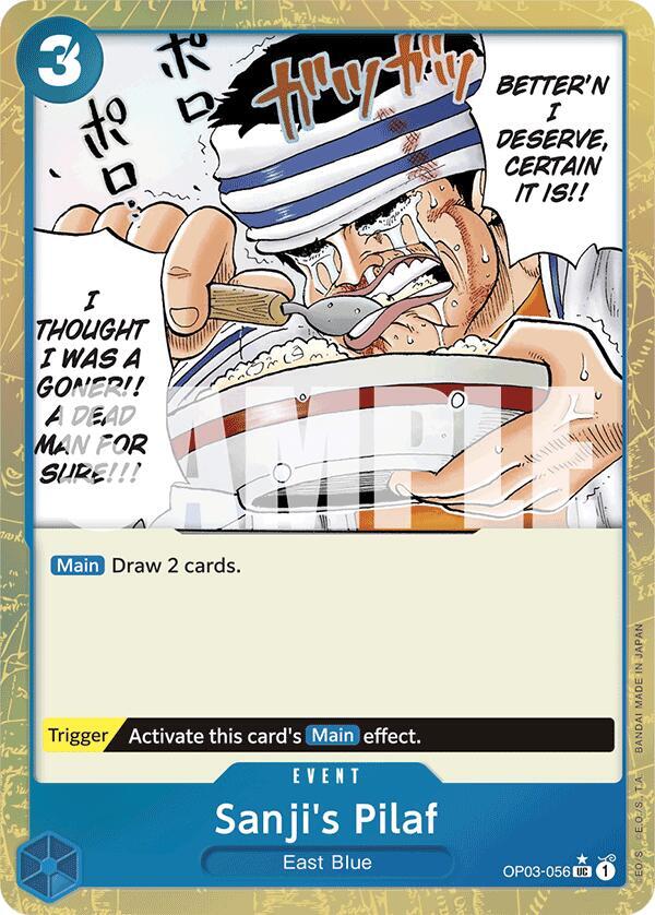 Sanji's Pilaf (Textured Foil) OP03-056 card from Premium Booster -The Best-