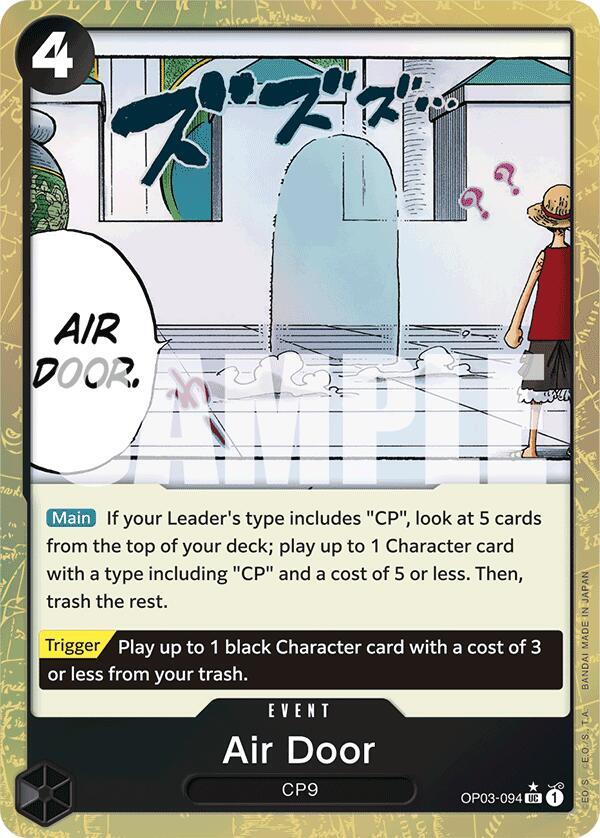 Air Door (Textured Foil) OP03-094 card from Premium Booster -The Best-