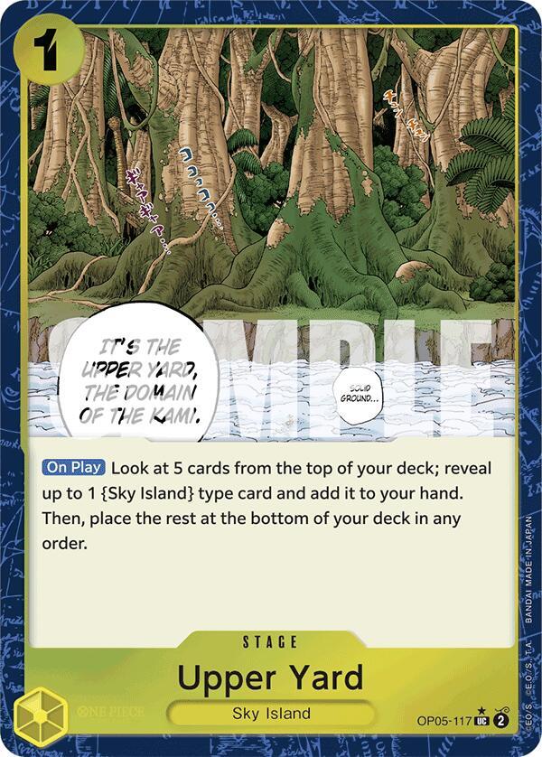 Upper Yard (Textured Foil) OP05-117 card from Premium Booster -The Best-