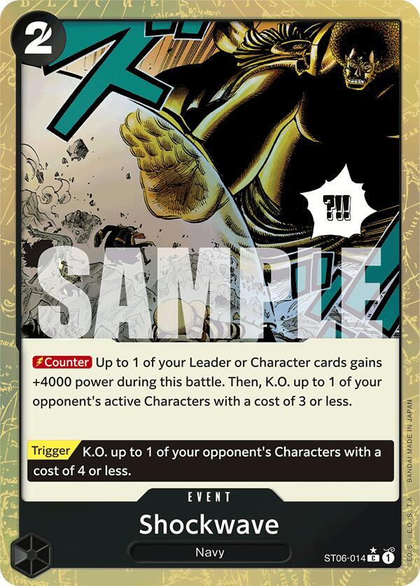 Shockwave (Textured Foil) ST06-014 card from Premium Booster -The Best-