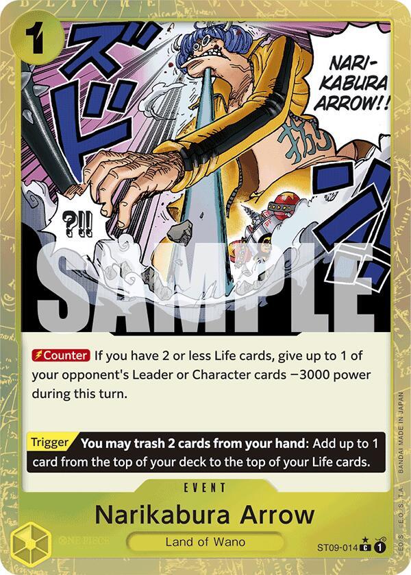 Narikabura Arrow (Textured Foil) ST09-014 card from Premium Booster -The Best-