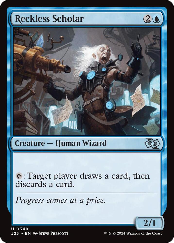 Reckless Scholar 348 card from Foundations Jumpstart