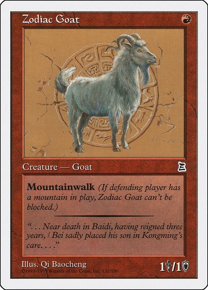 Zodiac Goat 132 card from Portal Three Kingdoms