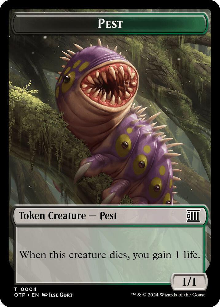 Pest // Plot Double-Sided Token 4 // 20 card from Outlaws of Thunder Junction: Breaking News