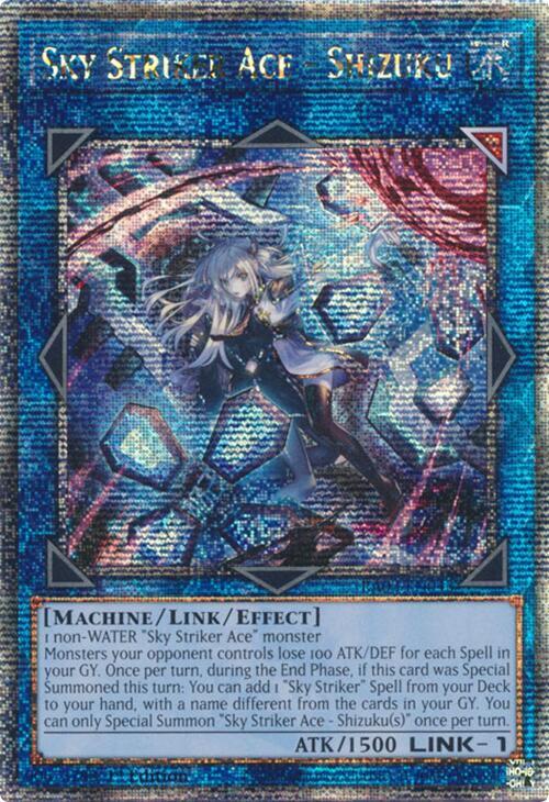 Sky Striker Ace - Shizuku (Alternate Art) (Quarter Century Secret Rare) RA03-EN043 card from Quarter Century Bonanza