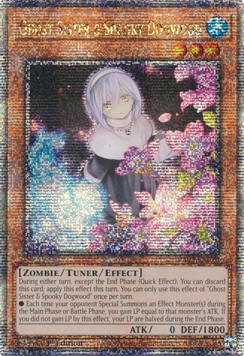 Ghost Sister & Spooky Dogwood (Alternate Art) (Quarter Century Secret Rare) RA03-EN020 card from Quarter Century Bonanza