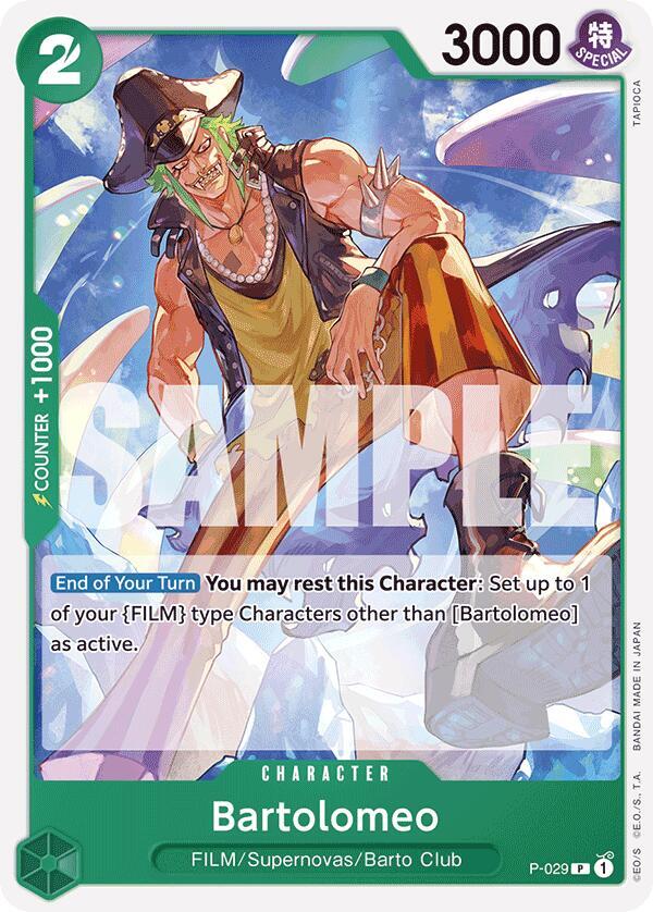 Bartolomeo (Reprint) P-029 card from Premium Booster -The Best-