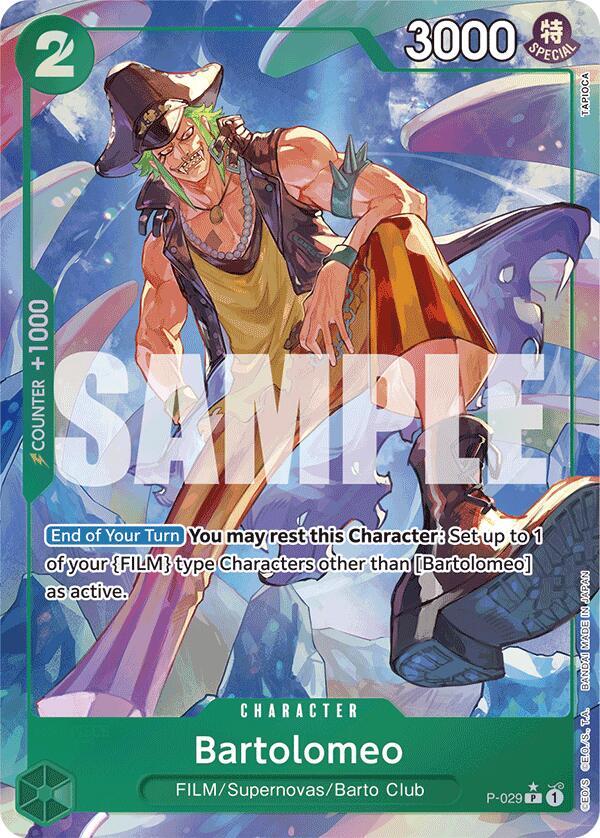 Bartolomeo (Full Art) P-029 card from Premium Booster -The Best-