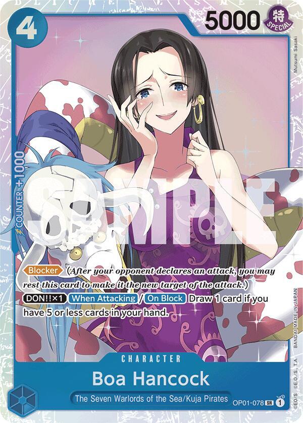 Boa Hancock (Reprint) OP01-078 card from Premium Booster -The Best-