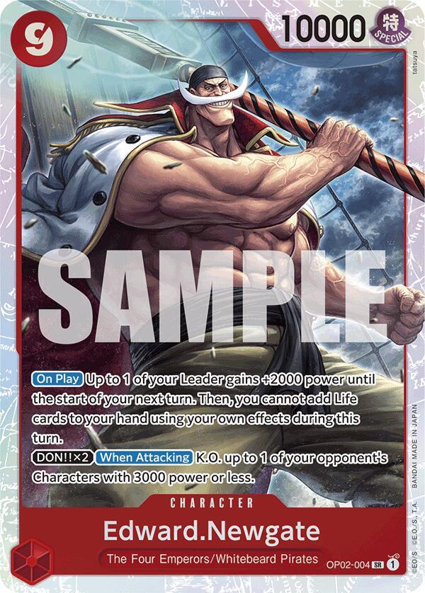 Edward.Newgate (Reprint) OP02-004 card from Premium Booster -The Best-