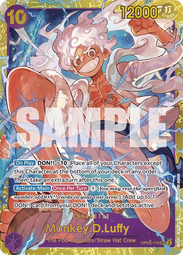Monkey.D.Luffy (Reprint) OP05-119 card from Premium Booster -The Best-