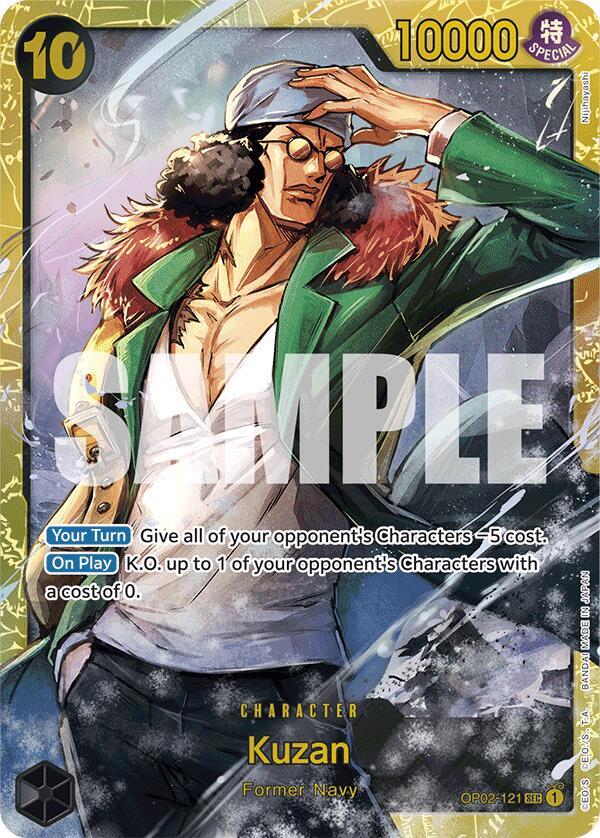 Kuzan (Reprint) OP02-121 card from Premium Booster -The Best-