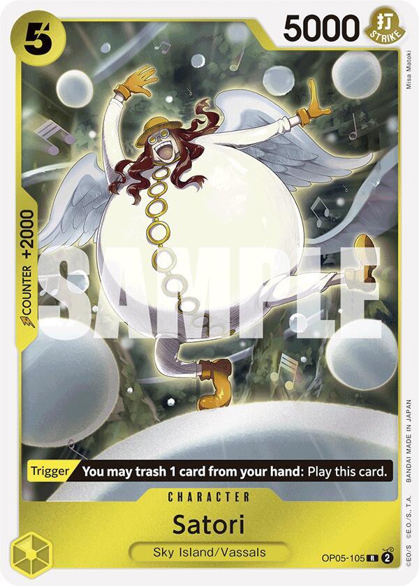 Satori (Reprint) OP05-105 card from Premium Booster -The Best-