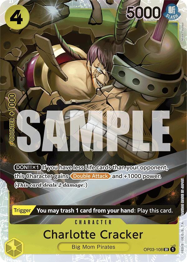 Charlotte Cracker (Reprint) OP03-108 card from Premium Booster -The Best-