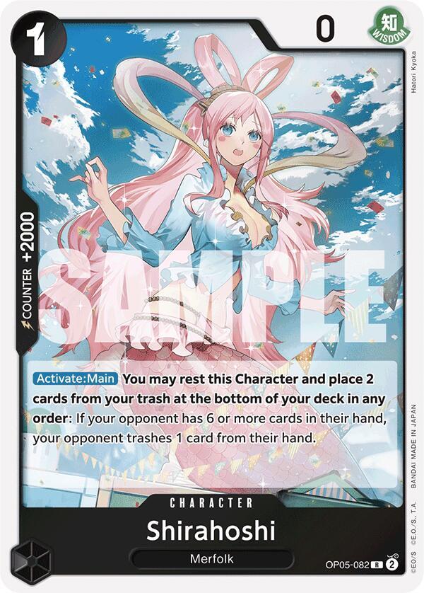 Shirahoshi (Reprint) OP05-082 card from Premium Booster -The Best-