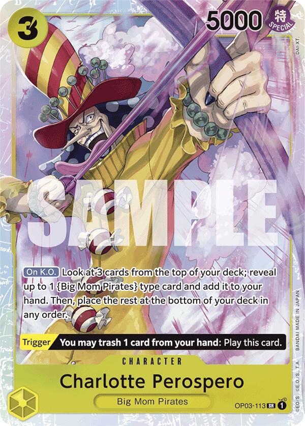 Charlotte Perospero (Reprint) OP03-113 card from Premium Booster -The Best-