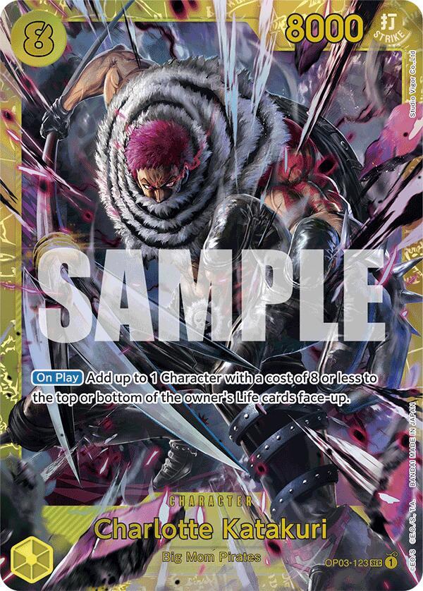 Charlotte Katakuri (Reprint) OP03-123 card from Premium Booster -The Best-