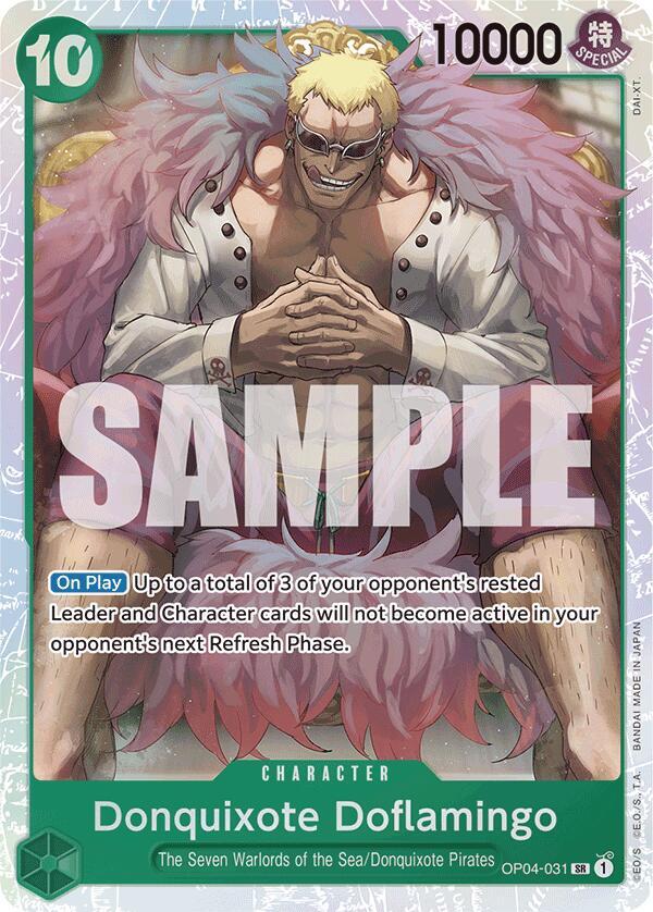 Donquixote Doflamingo (Reprint) OP04-031 card from Premium Booster -The Best-