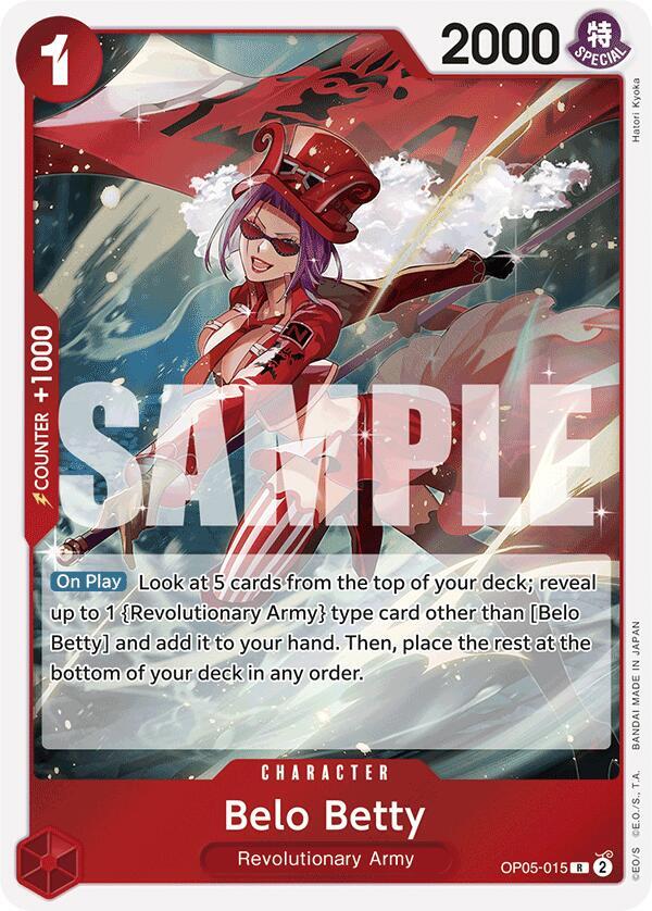 Belo Betty (Reprint) OP05-015 card from Premium Booster -The Best-
