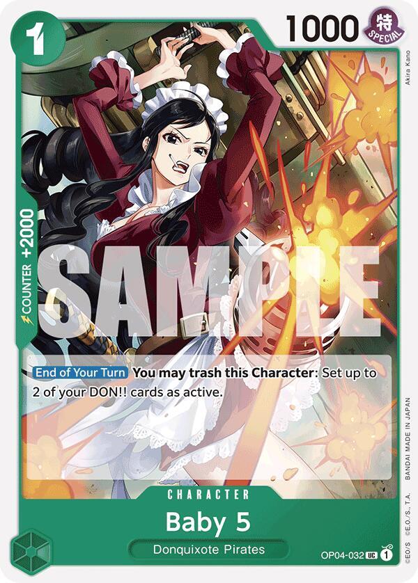 Baby 5 (Reprint) OP04-032 card from Premium Booster -The Best-