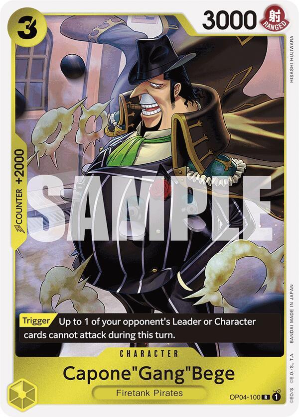 Capone"Gang"Bege (Reprint) OP04-100 card from Premium Booster -The Best-