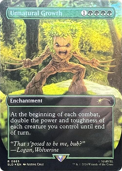 Unnatural Growth (Rainbow Foil) 865 card from Secret Lair Drop Series