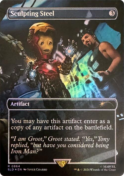 Sculpting Steel (Rainbow Foil) 864 card from Secret Lair Drop Series