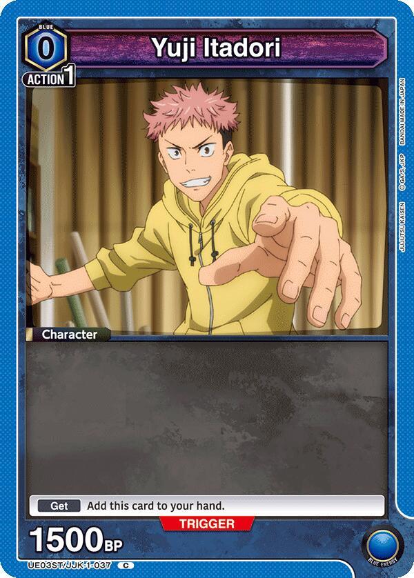Yuji Itadori UE03ST/JJK-1-037 card from UE03ST: Jujutsu Kaisen Starter Deck
