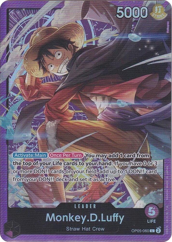 Monkey.D.Luffy (Sound Loader Vol. 1) OP05-060 card from One Piece Promotion Cards