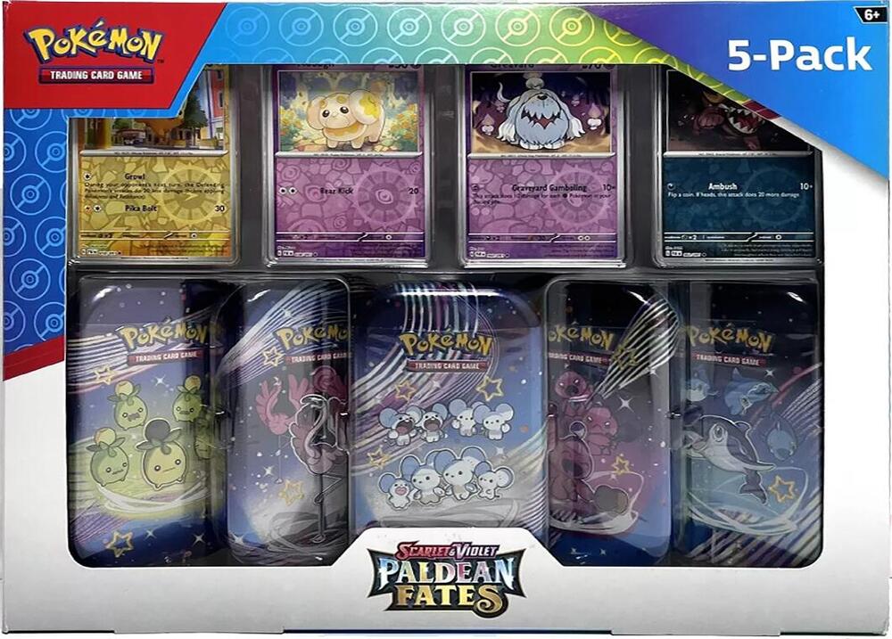 Costco Pokemon Scarlet & Violet Paldean Fates Mini Tin 5-pack card from Miscellaneous Cards & Products