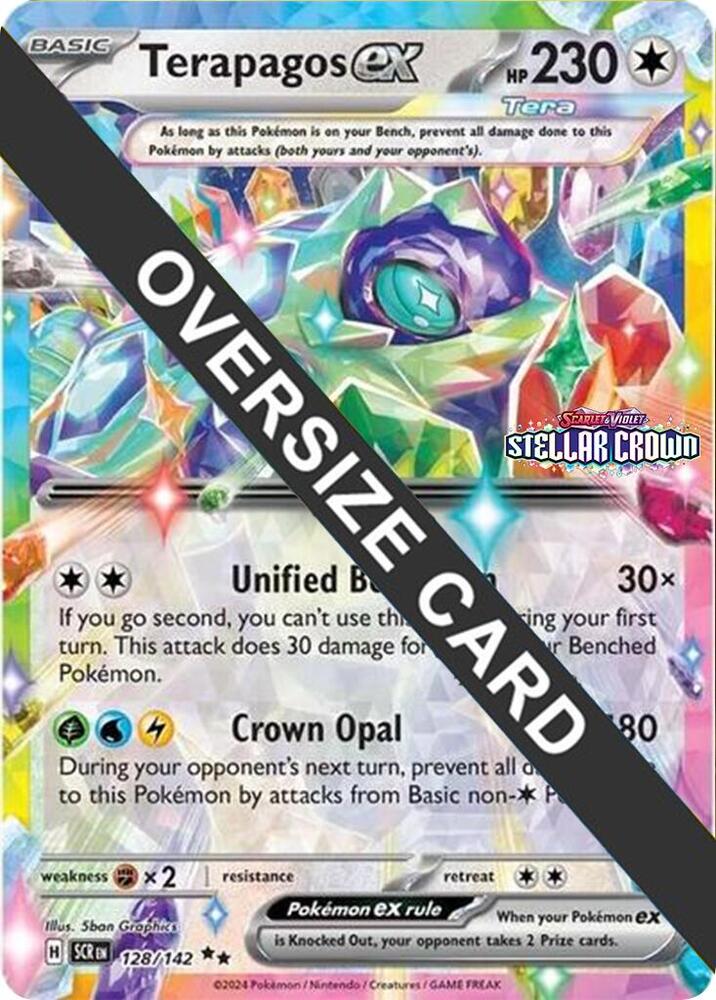 Terapagos ex 128/142 card from Jumbo Cards