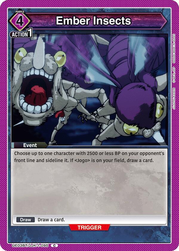 Ember Insects UE03BT/JJK-1-095 card from UE03BT: Jujutsu Kaisen
