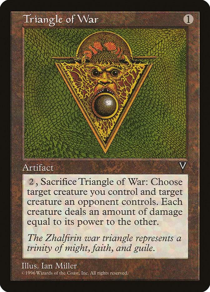 Triangle of War card from Visions