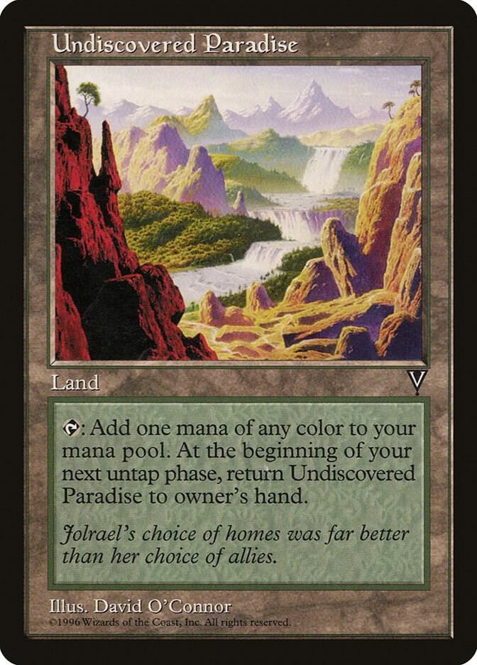 Undiscovered Paradise card from Visions