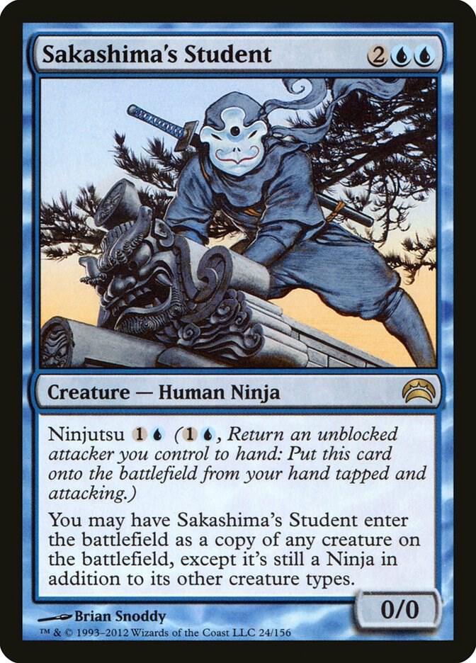 Sakashima's Student 24 card from Planechase 2012